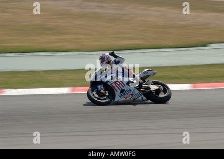 Colin Edwards du Fiat Yamaha Team. 2007 Moto GP de Catalogne Banque D'Images