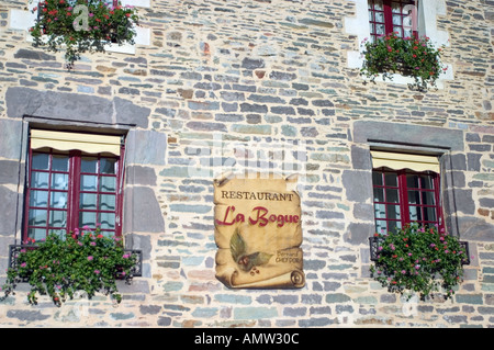 Façade de vieille maison à redon Bretagne France Banque D'Images