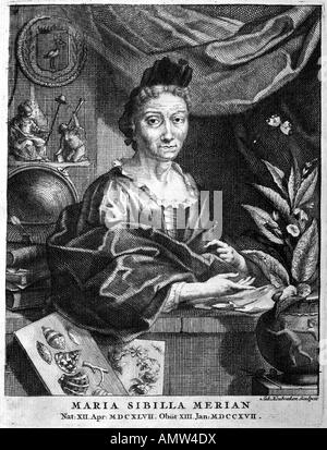 Anna Maria Sibylla Merian (1647-1717) Banque D'Images