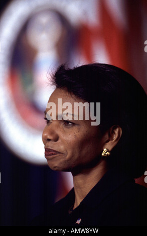 Condoleezza Rice, conseillère pour la sécurité nationale, dans le Old Executive Office Building 9/25/01 Banque D'Images