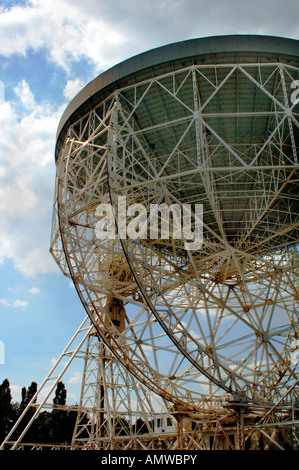 Le radiotélescope de Jodrell Bank. Banque D'Images