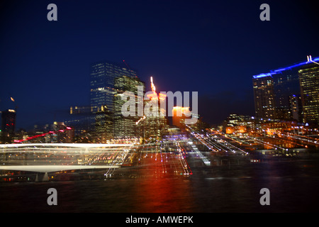 L'horizon de Brisbane City en utilisant la technique du flou manuel Banque D'Images