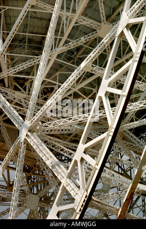 Le radiotélescope de Jodrell Bank. Banque D'Images