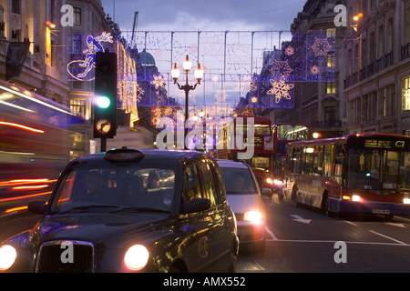 Lumières de Noël 2004 Regent Street Banque D'Images