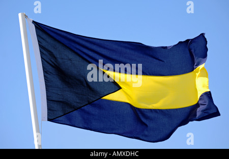 Bahamas Drapeau, pavillon des Bahamas, Bahamas drapeau Banque D'Images