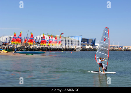 Portland Sailing Academy, Weymouth et Portland Sailing Academy, Portland Dorset Angleterre UK, l'emplacement de voile olympique 2012 Banque D'Images