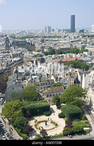 Vue aérienne de la ville, Paris, France Banque D'Images