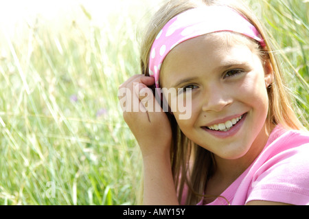 Portrait of Girl smiling Banque D'Images