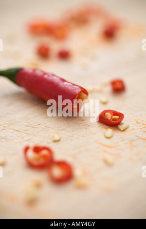 Poivron rouge, close-up Banque D'Images