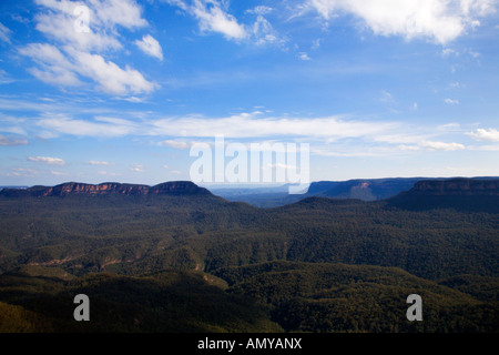 Vallée Jamison depuis Echo Point Blue Mountains Nouvelle-Galles du Sud au Banque D'Images