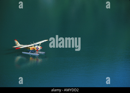 La pêche de mouche de lac des Bois hydravion AK sud-est Banque D'Images