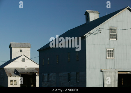 USA (Iowa), Amana Colonies, High Amana : Bâtiments agricoles Banque D'Images