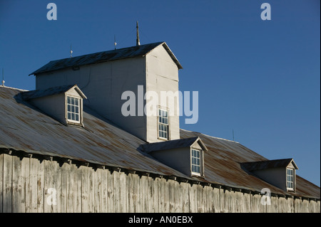 USA (Iowa), Amana Colonies, High Amana : Bâtiments agricoles Banque D'Images