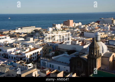 Vue de la cathédrale de Las Palmas dans les îles Canaries. Banque D'Images