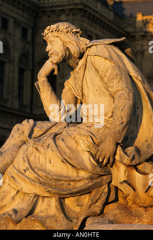 Walther von der Vogelweide, Würzburg, Allemagne Banque D'Images