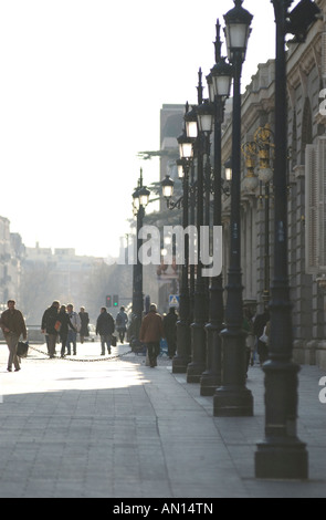 Palais Royal de l'étrangement nommé Plaza del Oriente... ce qui est sur l'extrême ouest de Madrid Banque D'Images