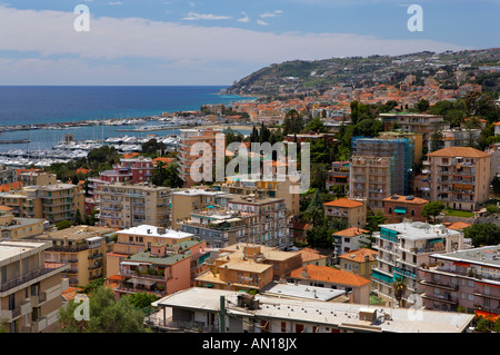 Ville de San Remo, en Ligurie, Ligure, Riviera di Ponente, l'Italie, l'Europe. Banque D'Images