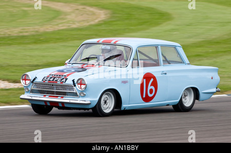 1964 Ford Cortina GT à Goodwood Revival, Sussex, UK. Banque D'Images