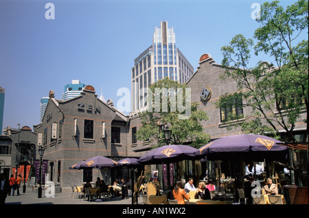 La Chine, Shanghai, Concession Française, Xintiandi, cafés et restaurants Banque D'Images