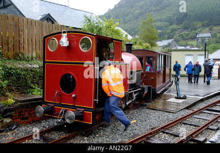 Corris de fer étroit sur la frontière nord du Pays de Galles Powys Gwynedd UK datant de 1850 Banque D'Images