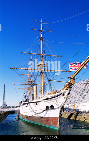 L'Angleterre, Kent, Chatham Historic Dockyard, HMS Gannet, Banque D'Images