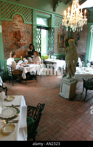 Vicksburg Mississippi, Cedar Grove Mansion Inn, et, restaurant restaurants repas manger à l'extérieur café cafés bistrot, les visiteurs voyage visite touristique Banque D'Images