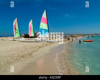 Platja de Ses Illetes, Formentera Banque D'Images