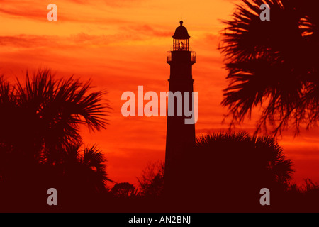 Leuchtturm von Ponce Inlet Ponce de Leon Inlet Lighthouse Daytona Florida USA Banque D'Images