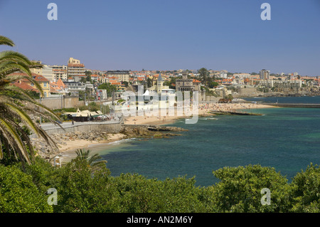 Costa de Lisboa, Portugal, Estoril, vue générale de la ville et des Plages Banque D'Images