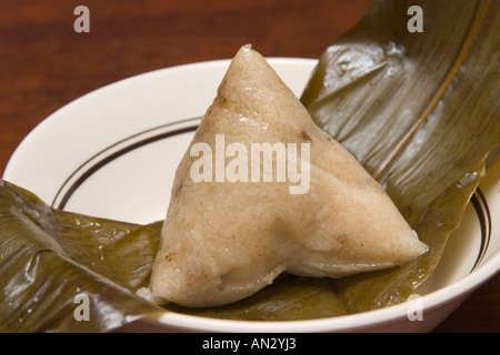 Boulette de riz consommés durant le festival du bateau dragon Banque D'Images