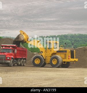 Chargeur Avant Earth Mover Construction Equipment Banque D'Images