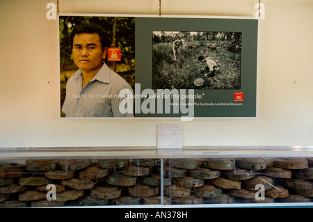 Musée des mines terrestres au Cambodge près de Siem Reap, Cambodge Banque D'Images