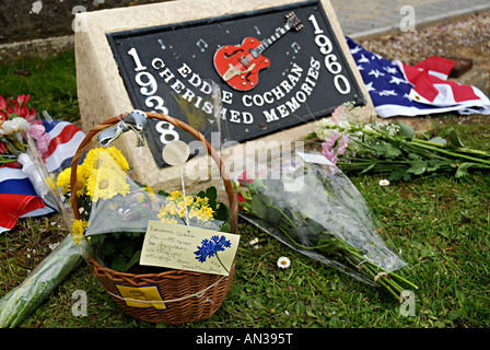 Eddie Cochran accident memorial, garbsen uk Banque D'Images