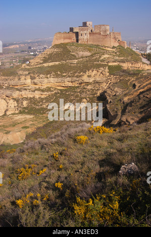 Espagne Huesca château des Templiers de Monzón Banque D'Images