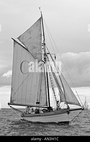 Yacht à voile le Festival de Fowey, Août 2005 Banque D'Images