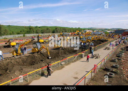 Diggerland Langley Park County Durham UK Banque D'Images