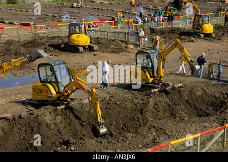 Diggerland Langley Park County Durham UK Banque D'Images