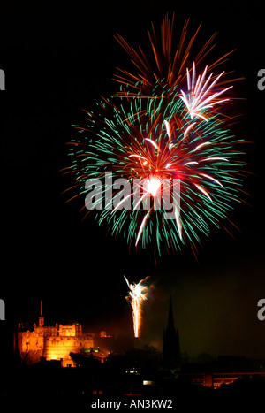 Bank of Scotland Edinburgh Festival 2006 Feu d'Artifice marquant la fin de festival Banque D'Images