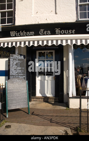 Maison de Thé Village Wickham, Hampshire England UK Banque D'Images