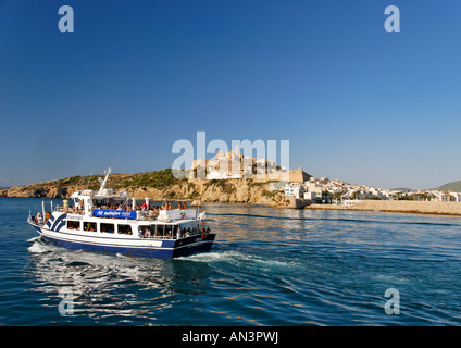 La Ville d'Ibiza et de Ferry Banque D'Images