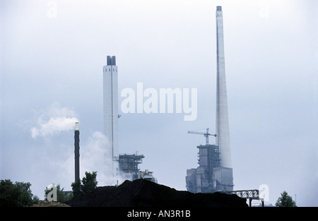 Centrale thermique au charbon, Marl, Allemagne. Banque D'Images