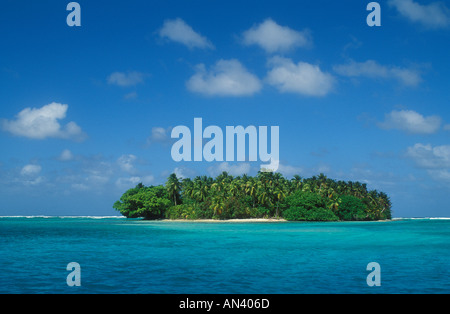 Îles Marshall Micronésie petite île dans l'atoll de Majuro de lagoon année Banque D'Images