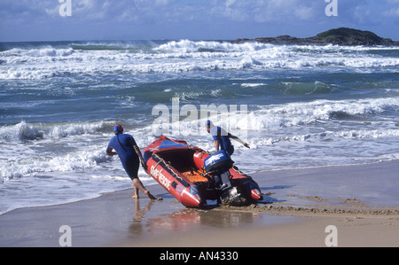 Le bateau de sauvetage de Surf Banque D'Images