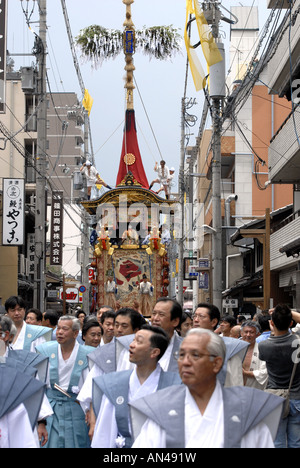 Un flotteur Boko lors du défilé dans le Gion Matsuri Japon Kyoto Juillet 2007 Banque D'Images