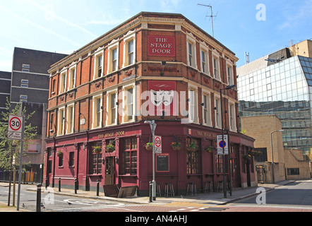 Stage Door, derrière l'Old Vic, la CUT, Waterloo Banque D'Images