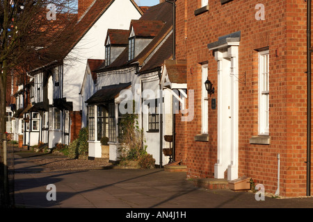 Maisons sur la rue principale de Henley in Arden village Warwickshire Angleterre UK Banque D'Images