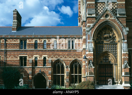 La chapelle, Keble College, Oxford University, Oxford, 1867 - 1883. Architecte : William Butterfield Banque D'Images