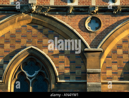 La chapelle, Keble College, Oxford University, Oxford, 1867 - 1883. Architecte : William Butterfield Banque D'Images