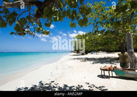 Seven Mile Beach, Long Bay, Negril, Jamaïque, Caraïbes, Antilles Banque D'Images