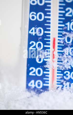 Thermomètre en gel Banque D'Images